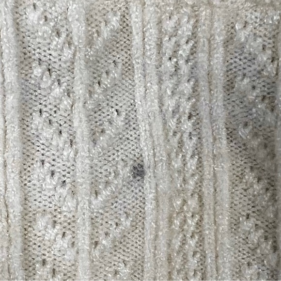 SAYLOR REVOLVE BEIGE POINTELLE KNIT CARDIGAN - Picture 8 of 9